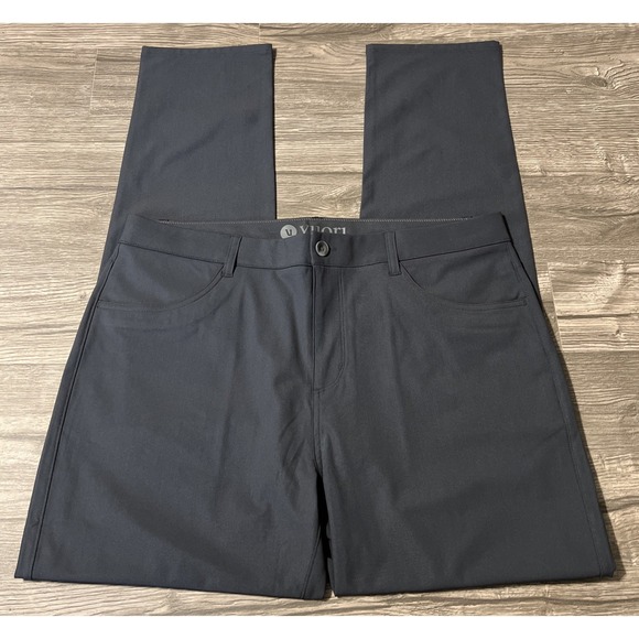 Vuori Men's Meta Pants Athletic Slim Fit Mid Rise Charcoal Gray (36x33) - Picture 2 of 12